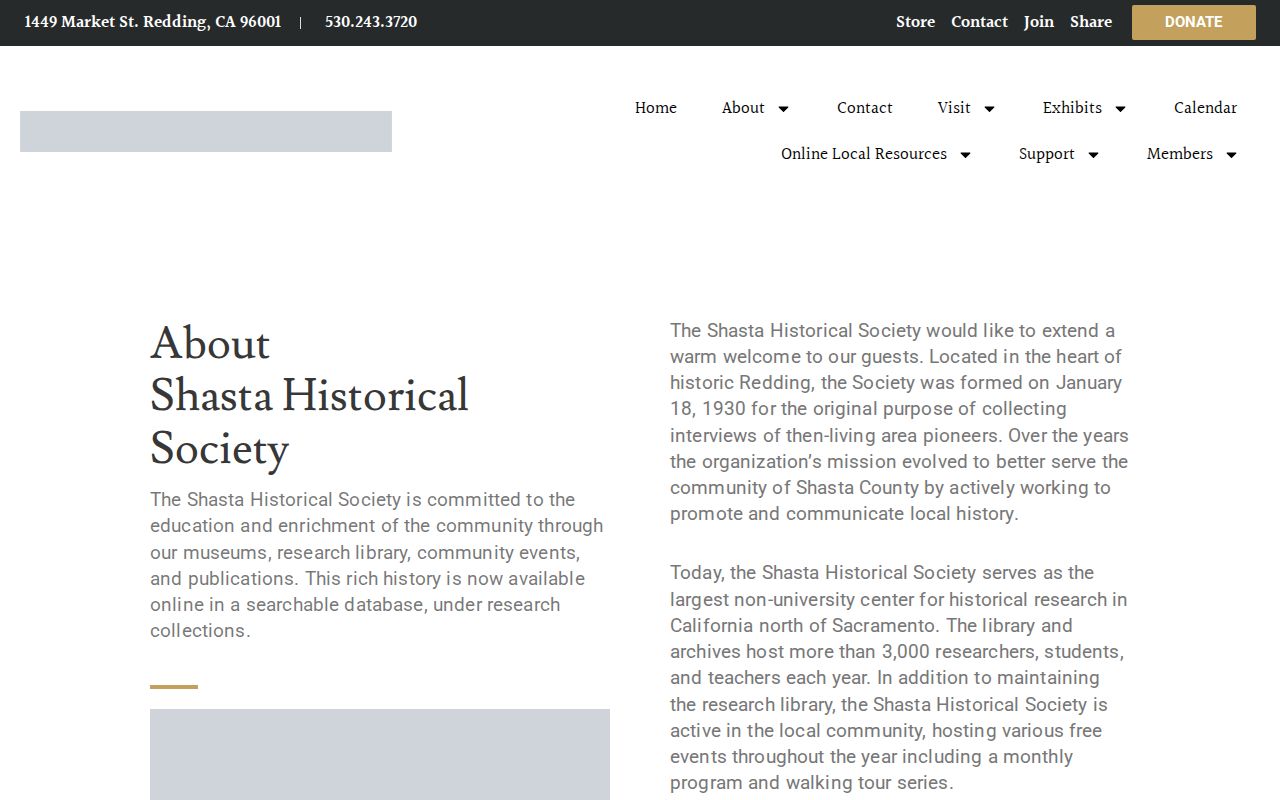 Redding people directories Shasta Historical Society holdings